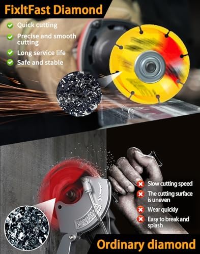 FIXLTFAST Diamond Metal Cutting Wheel 7 x 7/8" for Angle Grinder - 1PCS