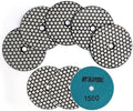 DT-DIATOOL Dry Diamond Polishing Pads 4 Inch for Granite Marble Quartz Stone Countertop Tiles 8 Pieces Grits 1500