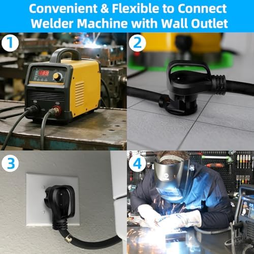 40 Amp Welder Extension Cord SOOW Cable 8/3 Welder Extension Cord NEMA 6-50
