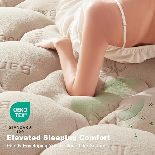 BEDLORE Twin XL Mattress Topper, Thick Soft Pillow Top Bed Topper