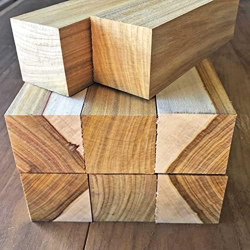 Canarywood Wood Turning Blanks 4pcs - 2" x 2" x 18”