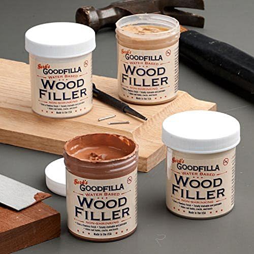 Goodfilla Mahogany, 1 Gallon (13.5lbs), Wood and Grain Filler, Stainable, Tintable, Sandable, Sandable, Zero Waste, Non-Toxic, USA Made