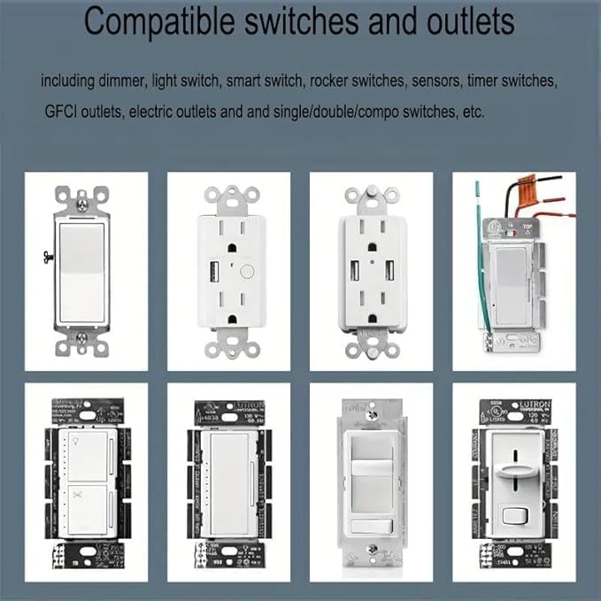 ZEFTV Decorator Wall Plates 3-Gang Switch Outlet Electrical Cover Plate Unbreakable Thermoplastic Faceplate for Light Receptacle Outlet Switch, White (2 Pack)