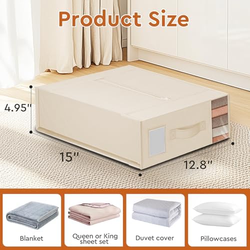 StorageTastic Bed Sheet Closet Organizers and Storage Under Bed Storage