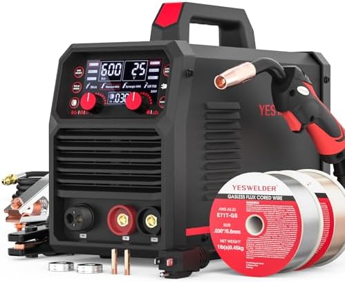 YESWELDER 140A MIG Welder, 110V/220V MIG/Flux Core MIG/Lift TIG/Stick