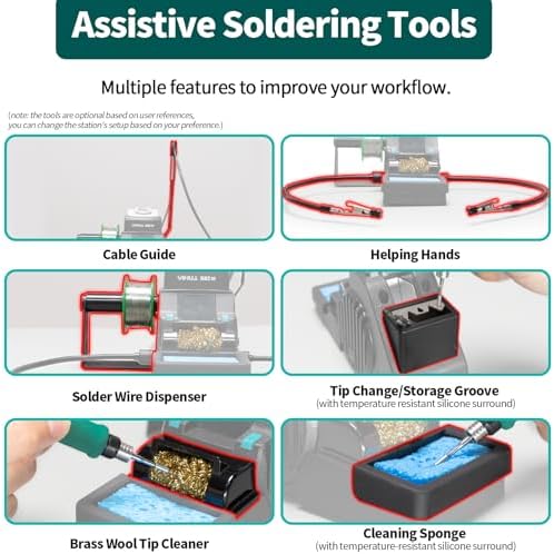 YIHUA 982-III Micro Soldering Station Kit with C210 Tips
