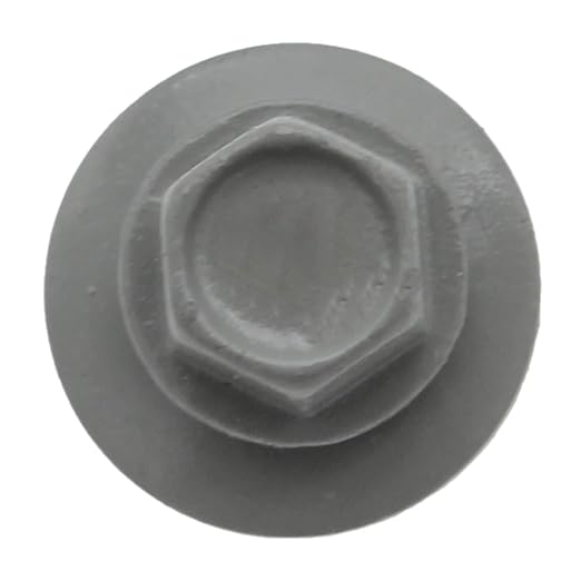 Metal Roofing Screws: (2000) 10 x 1-1/2" Slate Hex Head Sheet Metal Roof Screw. Self Starting Metal to Wood siding Screws. EPDM Washer. Colored Head