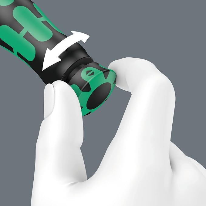 Wera - 5075622001 Click-Torque C 3 torque wrench with reversible ratchet, 1/2" x 40-200 Nm, black/green