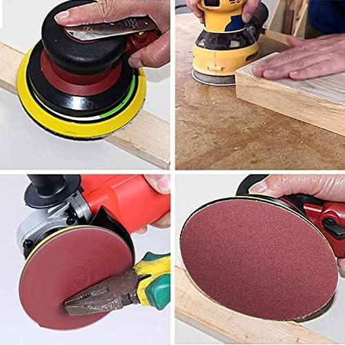 30Pcs 6-Inch PSA Sanding Discs, 6-Grit NO-Hole Self Stick Aluminum Oxide Sandpaper