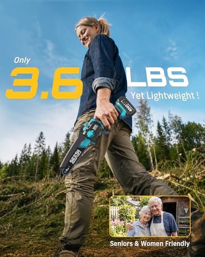 SEESII 2-in-1 Electric Pole Saws 8 Inch for Tree Trimming, Brushless Motor