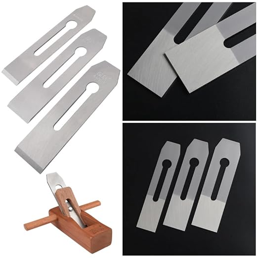 2 Pack 38MM / 1.5inch Wide Replacement Bench Plane Blades Iron Plate Knife for Woodwork Hand Planer Carpentry Edge Trimming Saw DIY Tool Set Parts Accessories…