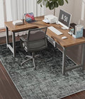 chakme Office Chair Mat for Hardwood Floor, 60"x45" Easy Glide Computer Desk Mat Protector for Rolling Chair Under Desk Rug Nonslip Backing, Machine Wash, (Abstract)
