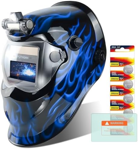 TRQWH Auto Darkening Welding Helmet with Light True Color Welding Hood