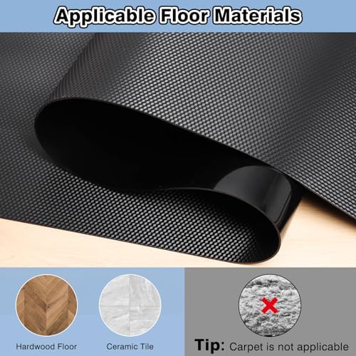 36” x 48” Waterproof Chair Mat for Hardwood, Office Chair Mat for Rolling Chair, Desk Mat for Hardwood Floor, Floor Mat for Home Office, Anti-Slip PVC Floor Protector for Gaming Room
