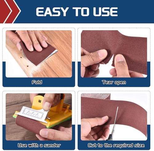 Sandpaper Roll 3Inch 35FT 240Grit Aluminum Oxide Emery Cloth Roll