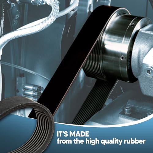 SPINDLE SANDER Drive Belt set of 2 Fits - BAUER 56870 OSCILLATING EDGE BELT SPINDLE SANDER - High Strength Rubber Belt - Replacement Drive Belt - Made In The USA!- Toothed Drive Belt