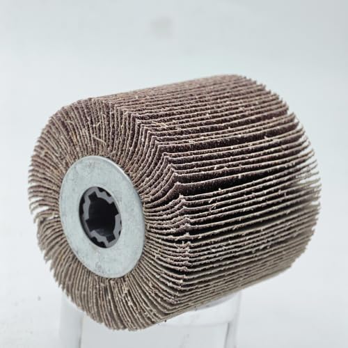 SIGNI Sandpaper Polishing burnishing Drawing Wheel Compatible with Burnishing Machine/Polisher/Sander 120x100mm (40 grit Sandpaper)