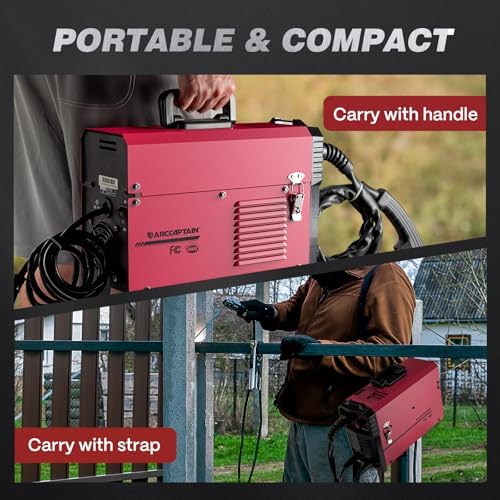ARCCAPTAIN 130A Flux Core Welder MIG Welder 110V Gasless MIG Stick Lift TIG