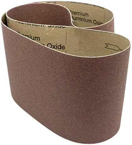 Benchmark Abrasives 6" x 48” Aluminum Oxide Sanding Belts for Grinding Deburring Polishing Rust Removal on Metal, Stainless Steel, and Carbon Steel, Use with Belt Disc Sander (2 Pack) - (36 Grit)
