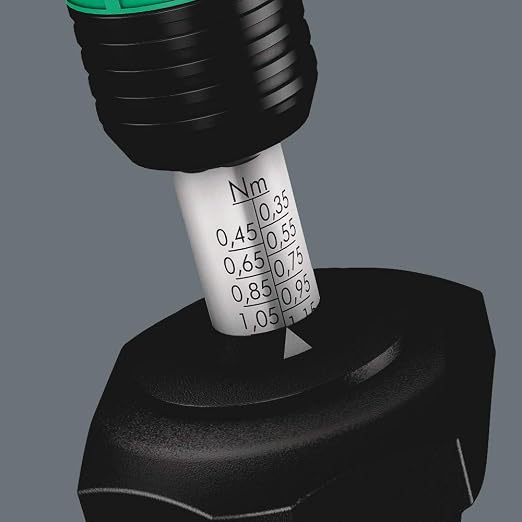 Wera 05074700001 Kraftform 7440 Hexagon Torque Screwdriver, 1/4" Head, 0.3-1.2 Nm Variable Torque Adjustment Range