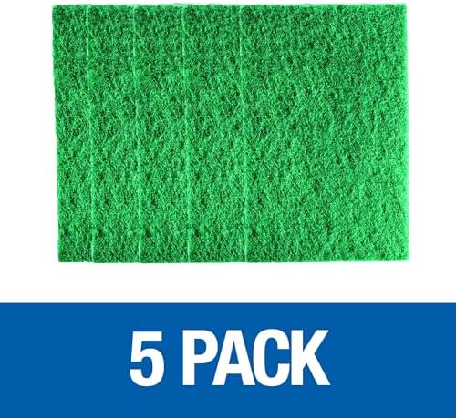 Mercer Industries 4201GR Floor Maintenance Pads, 12" x 18", Green (5 pack)
