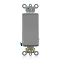 Leviton 20 Amp, 120/277 Volt Decora Plus Rocker Single-Pole AC Quiet Switch, 5621-2GY, Gray
