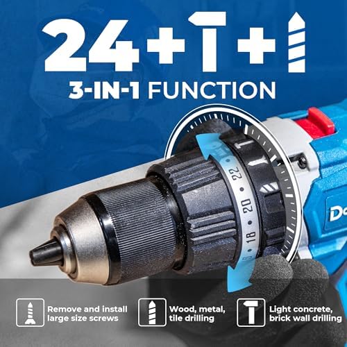 Dong Cheng 1062 in-lbs(120Nm) 20V Brushless Cordless Hammer Drill