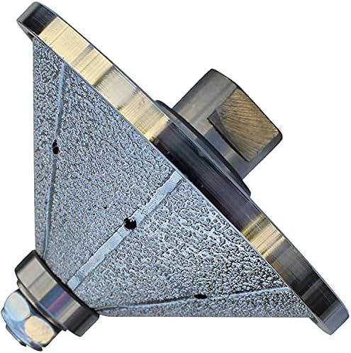 Vacuum Brazed Diamond Profile Wheel 1 1/2 inch Bevel E40 Granite Marble Stone With M14 Arbor