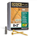 Deck Plus Exterior Deck Screws, #8 x 2in, 125 Pack, Tan