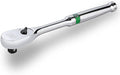 SK 3/8" Drive Ratchet Handle, Pear Head, 90-Tooth Ratchet, Alloy Steel | Reversible Switch for One-Handed Operation, Heat Treated SuperKrome Finish,Enclosed Head with Contoured Handle