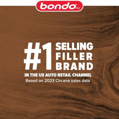 Bondo FD-PT-ES Wood Filler 12 oz with Hardener 0.5 oz, Pack of 2