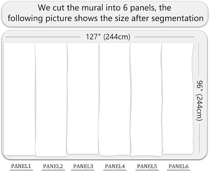 Jdayda Tropical Green Banana Leaves Wallpaper Mural Botanical Plant Large | 127"x96" Not-Self-Adhesive Wall Mural for Livingroom Bedroom