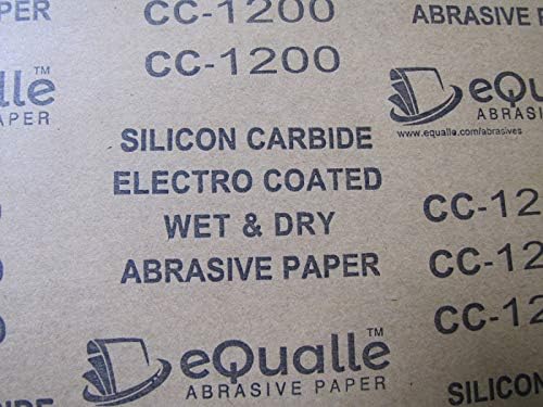 1200 Grit Sandpaper Sheets, 9 x 11 in Silicon Carbide, Pack of 10 for Wet Dry Finishing, Automotive Paint Prep, Plastic Polish Stage, Metal Smoothing, Wood Sealer Coats, Clearcoat Detail Repair