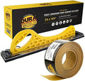 Dura-Gold Pro Series Longboard Hand Sanding File Sander Block - Hook & Loop Backing and PSA Backing Adapter Pad & 180 Grit PSA Longboard Sandpaper 20 Yard Roll, 2-3/4" Wide