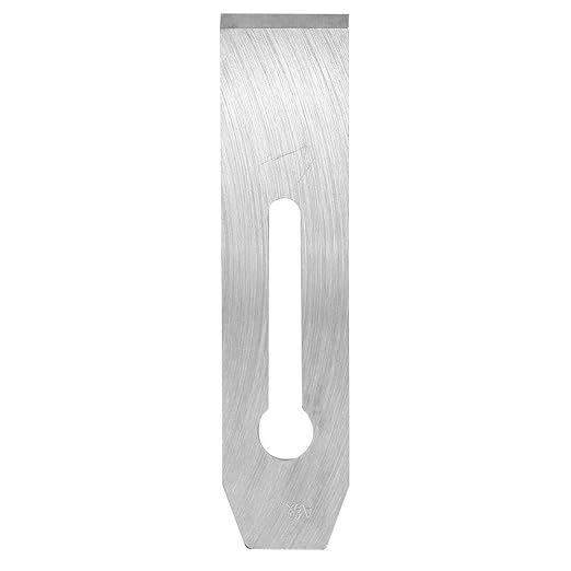 Bench Plane Blade, High-Carbon Steel Carpentry Woodwork Hand Planer Blade, Replacement Woodwork Planer DIY Tool - Silver White(Width-51MM)
