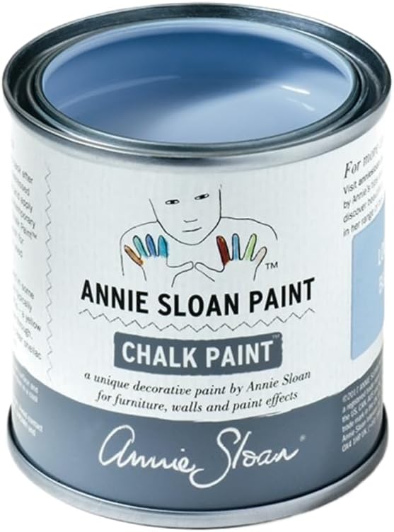 Annie Sloan Chalk Paint® (Louis Blue, 120 ml/4.06 Fl Oz) a unique decorative paint for furniture, cabinets and home décor with no sanding or priming