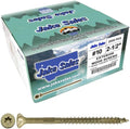 Jake Sales #10 x 2-1/2" Bronze Coated Multipurpose Wood Screw Torx/Star Drive Flat Head (Full Box - 2,000 Screw Count) Exterior Coated - ACQ Compatible Wood Screws