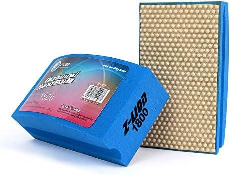 Z-Lion Resin Diamond Hand Polishing Pads 1800 for Stone Glass Ceramic Marble Granite
