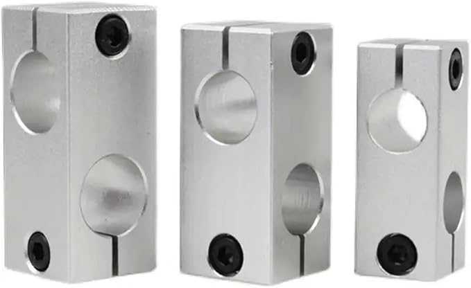 Optical Shaft Cross Clamp Fixed Bracket Parallel and Vertical Connection Locking Aluminum Double Hole Same Diameter Connector (Color : 16mmx16mm)