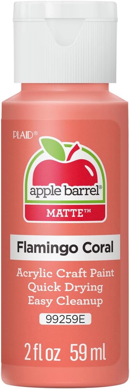 Apple Barrel Acrylic Paint, Flamingo Coral