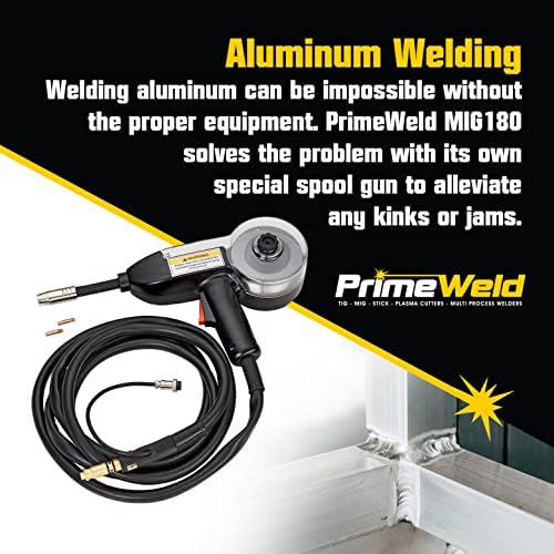 PrimeWeld MIG180 Mig Welder, 180 Amp Wire Feed Welding Machine with Dual Voltage 220v, 110v