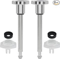 2 Set Chrome Tub Spout Diverter Repair Kit, Bathroom Shower Bathtub Leaky Faucet Repair Replacement Parts, Including Diverter Valve Stems and Cup Seals for Leaky Bathtub Faucets