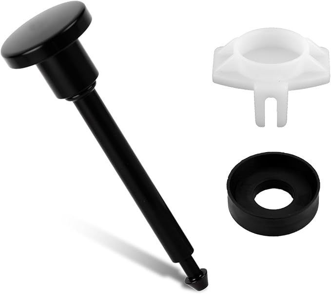 Tub Spout Diverter Repair Kit, Complete Shower Diverter Valve Stems & Seal and Gates Replacement Set for Leaky Bathtub Bathroom Faucet Repair (Black)