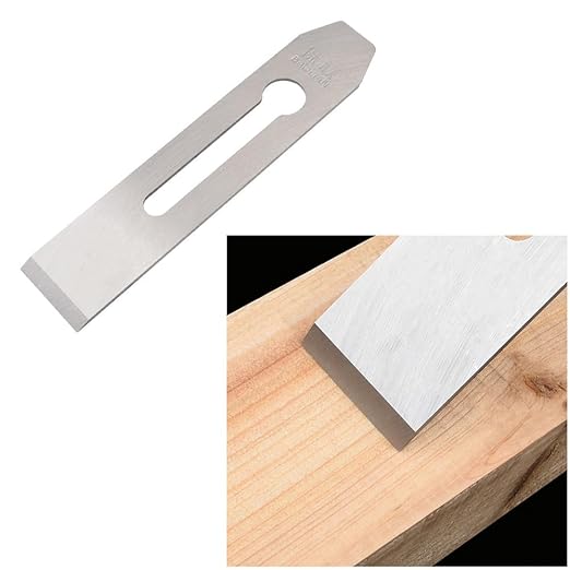 2 Pack 38MM / 1.5inch Wide Replacement Bench Plane Blades Iron Plate Knife for Woodwork Hand Planer Carpentry Edge Trimming Saw DIY Tool Set Parts Accessories…