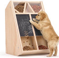 Yookeer Dog Nail Scratch Board with 2 Treat Box for Small Medium Dogs