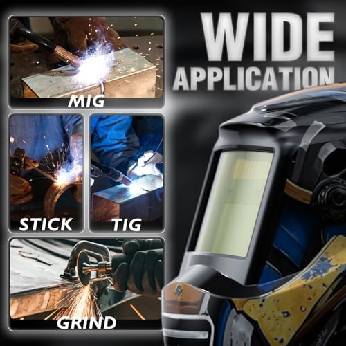 YESWELDER Auto Darkening Welding Helmet 1/1/1/1 True Color, LYG-L600A