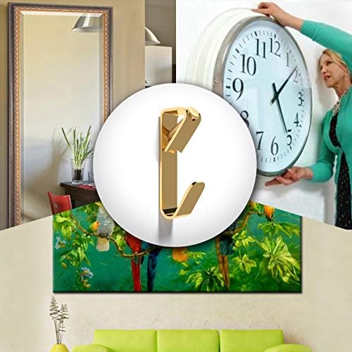 100 lb Picture Hangers, Picture Hooks for Hanging Pictures, 20Pcs Frame Hooks Picture Hangers Heavy Duty Hardware Hanger Kit Wooden Wall Painting Hangers Hooks and Nails for Pictures (Pack of 2)