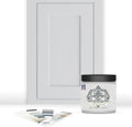 ALL-IN-ONE Paint by Heirloom Traditions, Heathered Gray (Light Cool Gray), 8oz Sample - Durable cabinet and furniture paint. Built in primer and top coat, no sanding needed. Includes our 30 featured