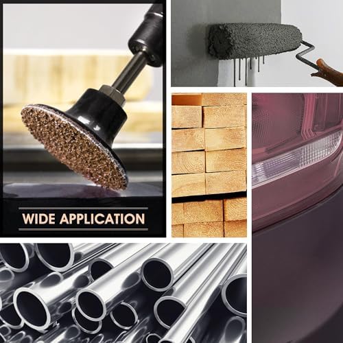 50 PCS Sanding Discs 2 Inch Coarse Quick Change Disc with 1/4" Shank Holder Snap-On Grinding Disc for Die Grinder Surface Conditioning Discs for Burr Finish Rust Paint Removal
