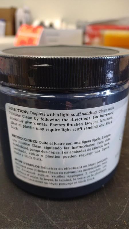 Dixie Belle Silk All-in-One Mineral Paint - Deep Sea (16oz) - Water Based Built-In Primer + Topcoat for Wood + Metal - Durable Furniture Paint - Low Reflective Finish